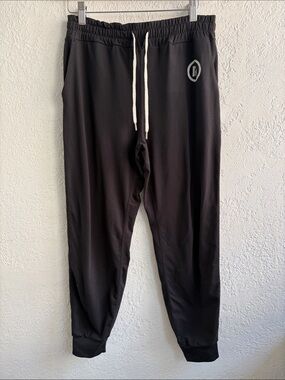 Vuori Black Athletic Jogger Pants with Drawstring